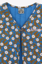 Gilet - Betib Imprimé Foulfleur Bleu