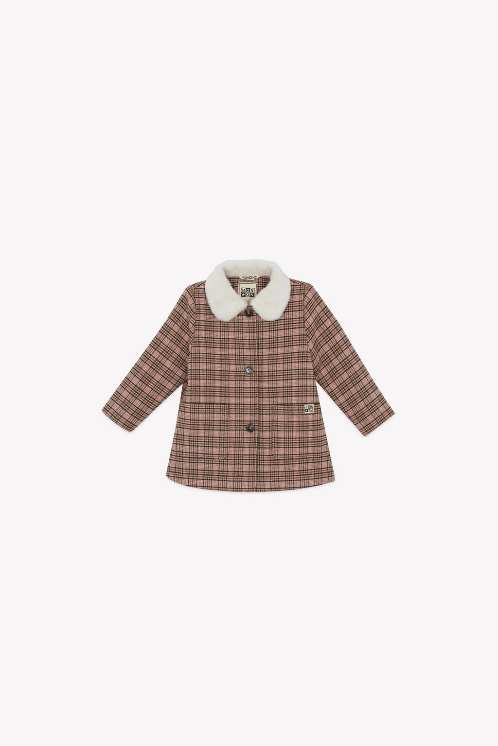 Manteau - Suzane À Carreaux Rose