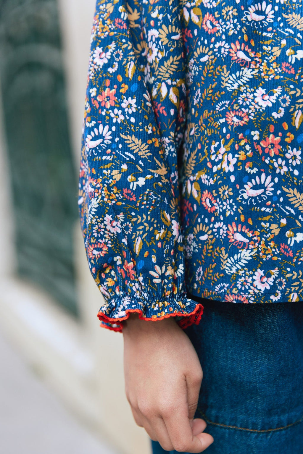 Blouse - Figue Velours Imprimé October Flower