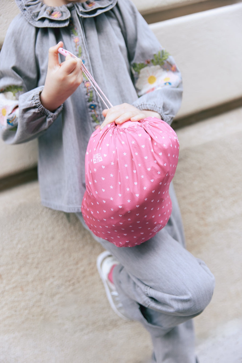Veste - Flotte Rose Imprimé Étoiles