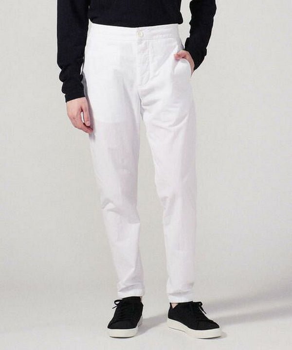 Pantalon En Popeline À Coutures Torsadées - Blanc - Homme