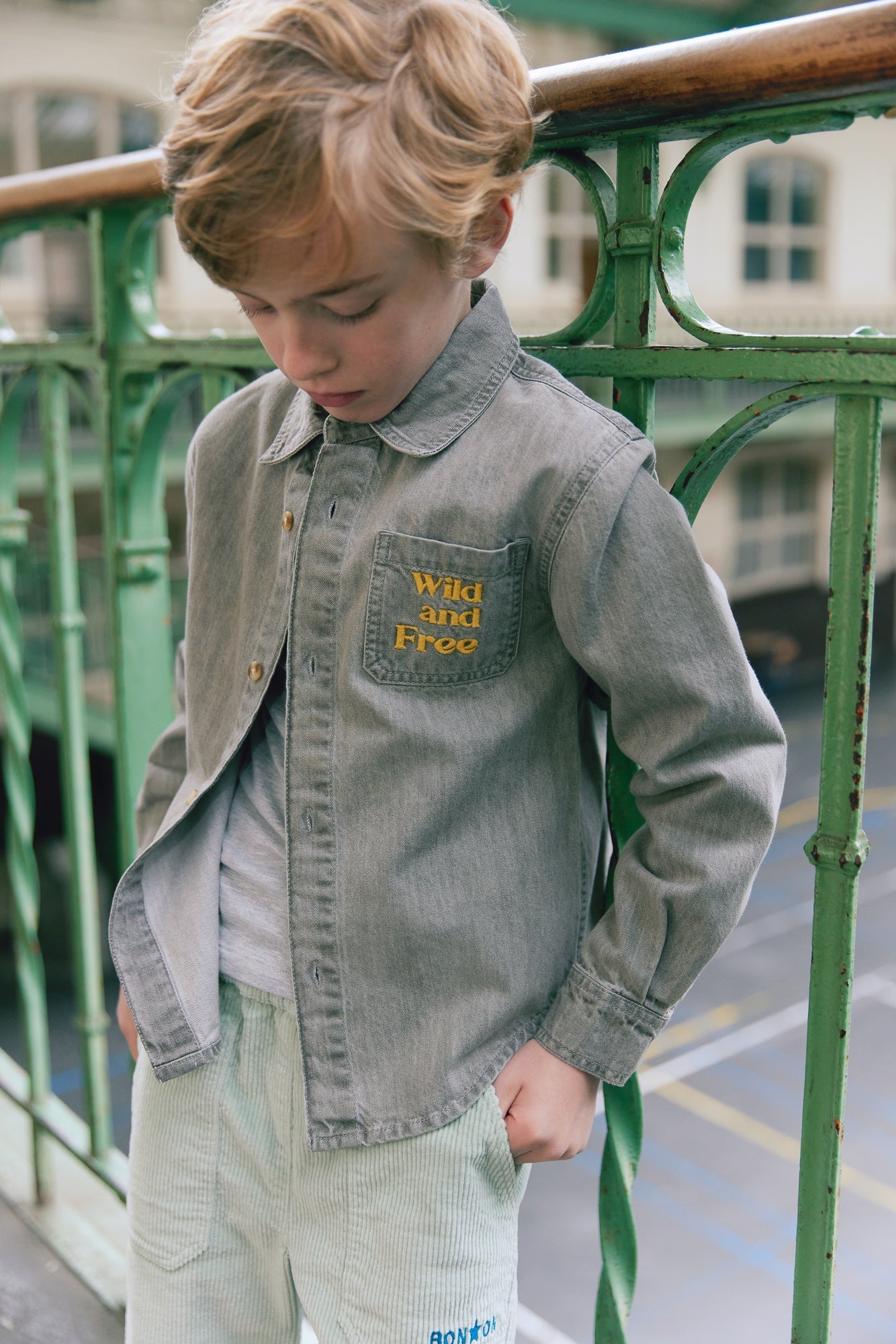 Chemise - Paname Chambray Gris