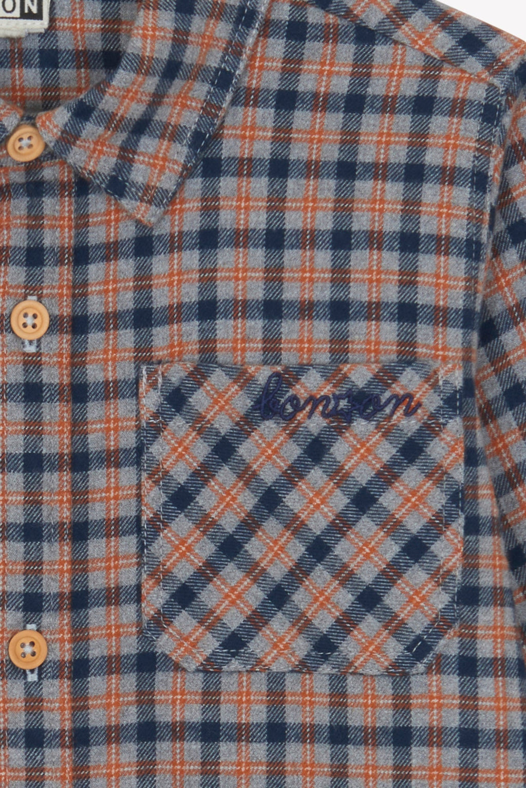 Chemise - Paname À Carreaux Gris/Orange