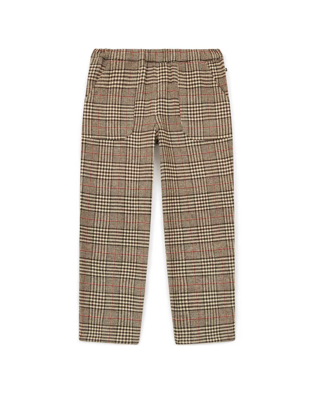 Pantalon - Batcha Marron Imprimé Carreau