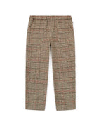 Pantalon - Batcha Marron Imprimé Carreau