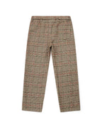 Pantalon - Batcha Marron Imprimé Carreau