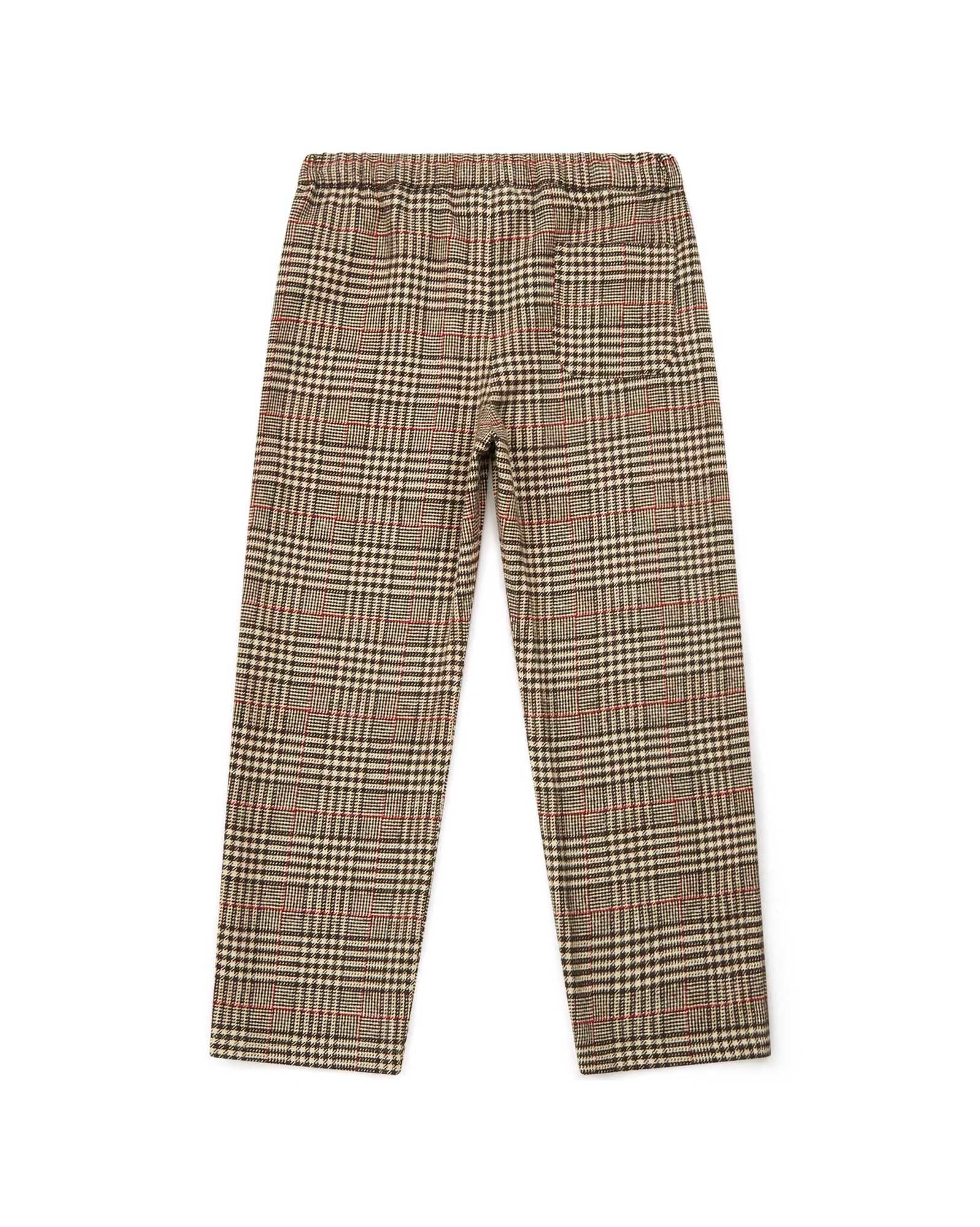 Pantalon - Batcha Marron Imprimé Carreau