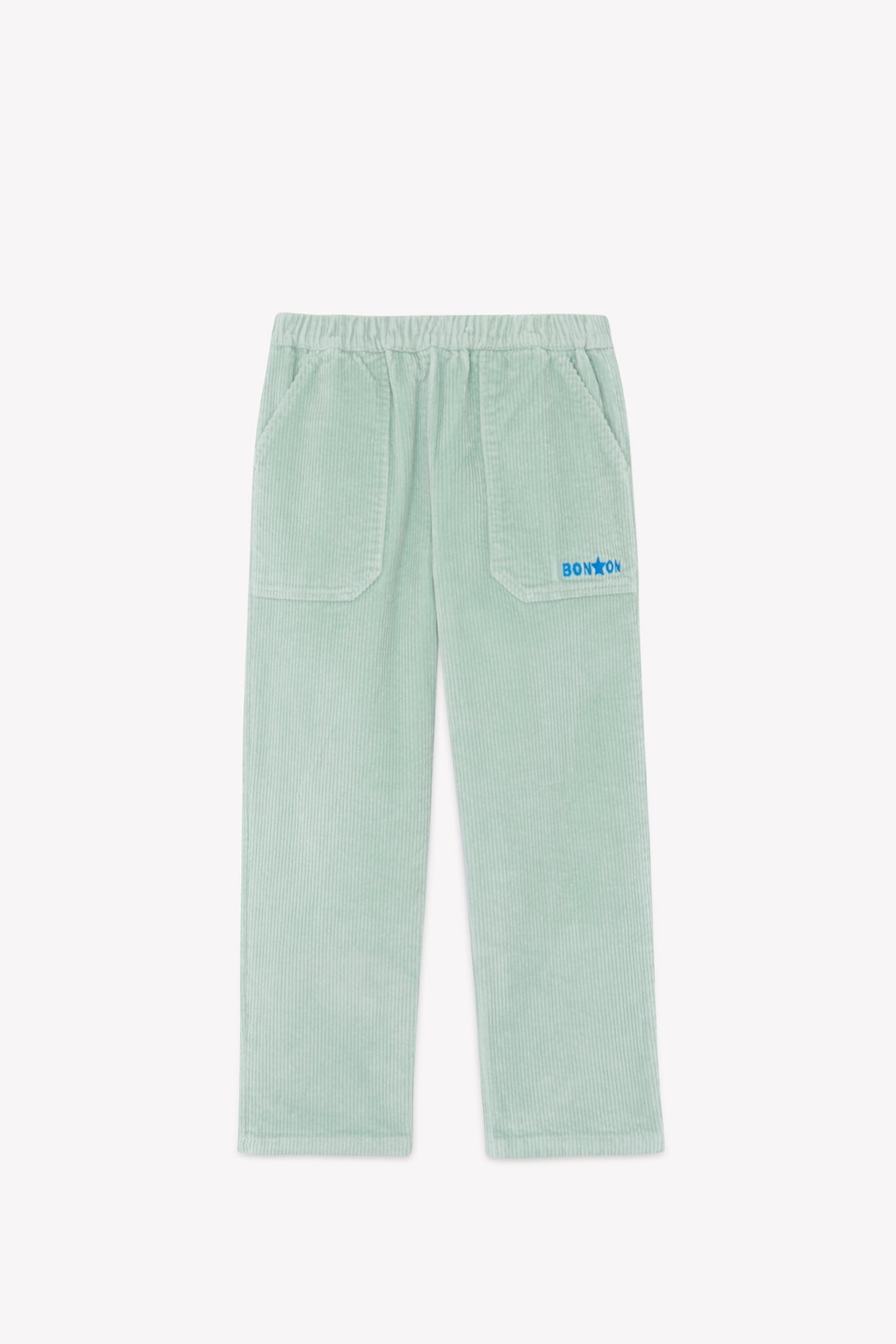 Pantalon - Batcha En Velours Vert Clair
