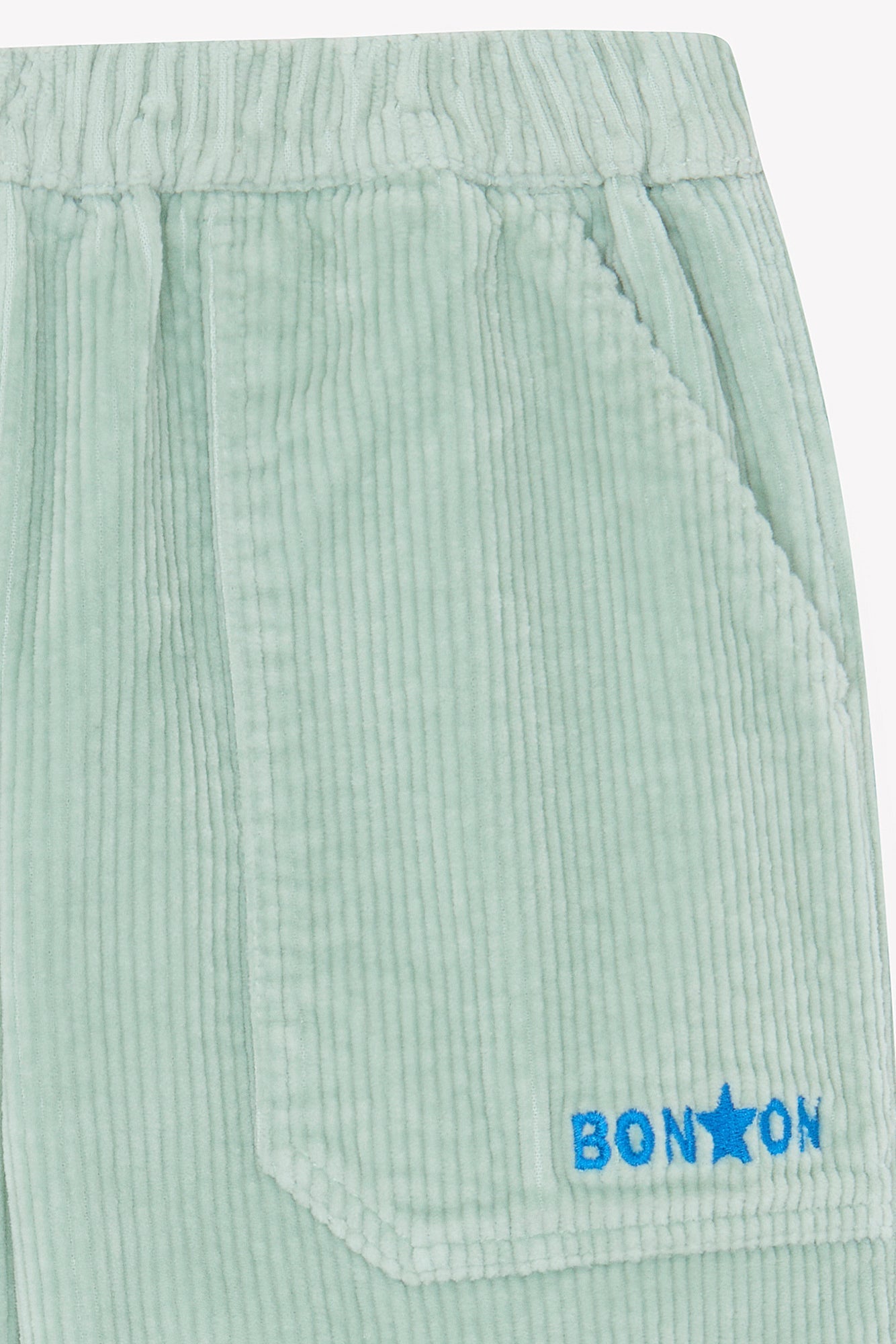 Pantalon - Batcha En Velours Vert Clair