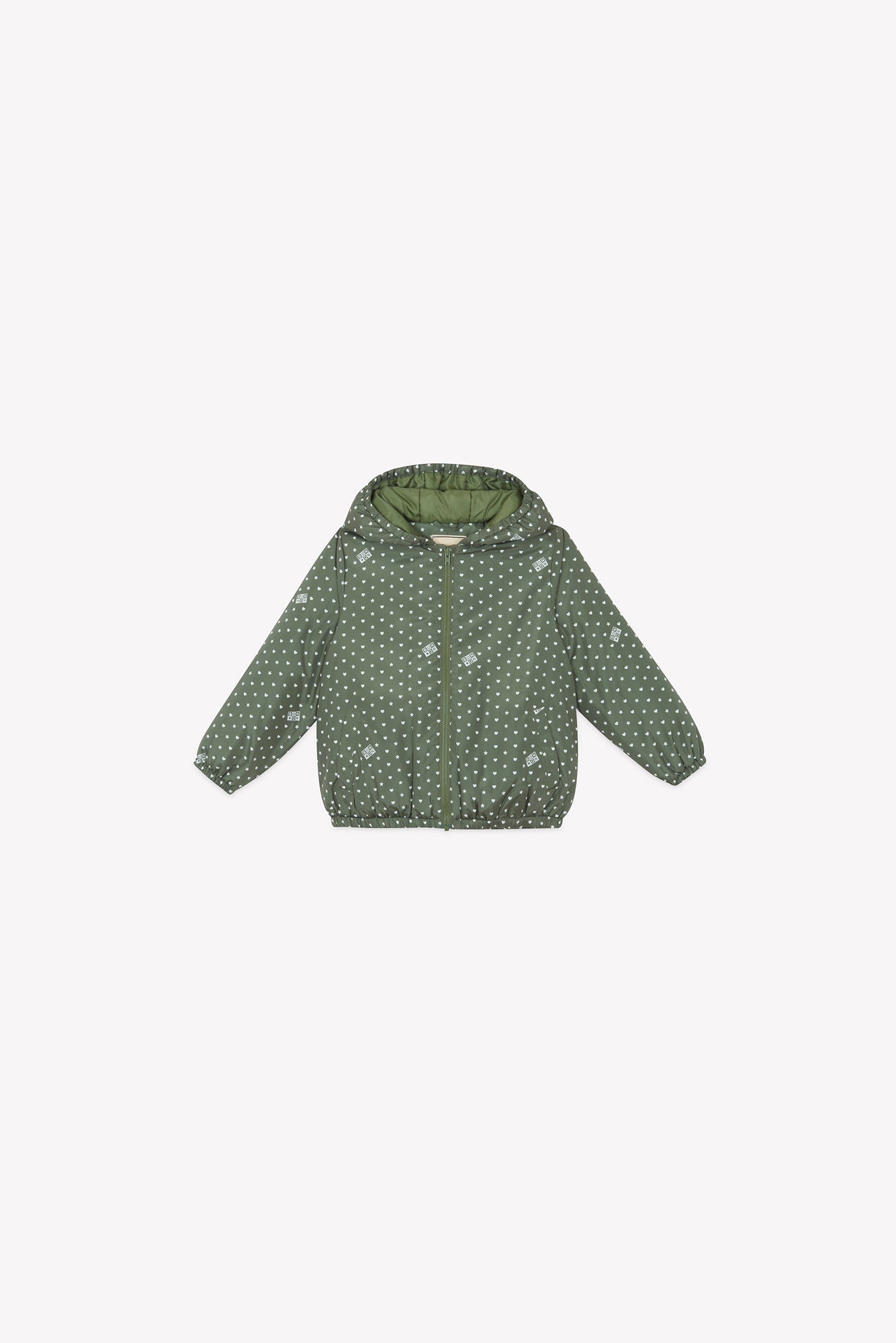 Veste - Flotte Vert Imprimé Étoiles