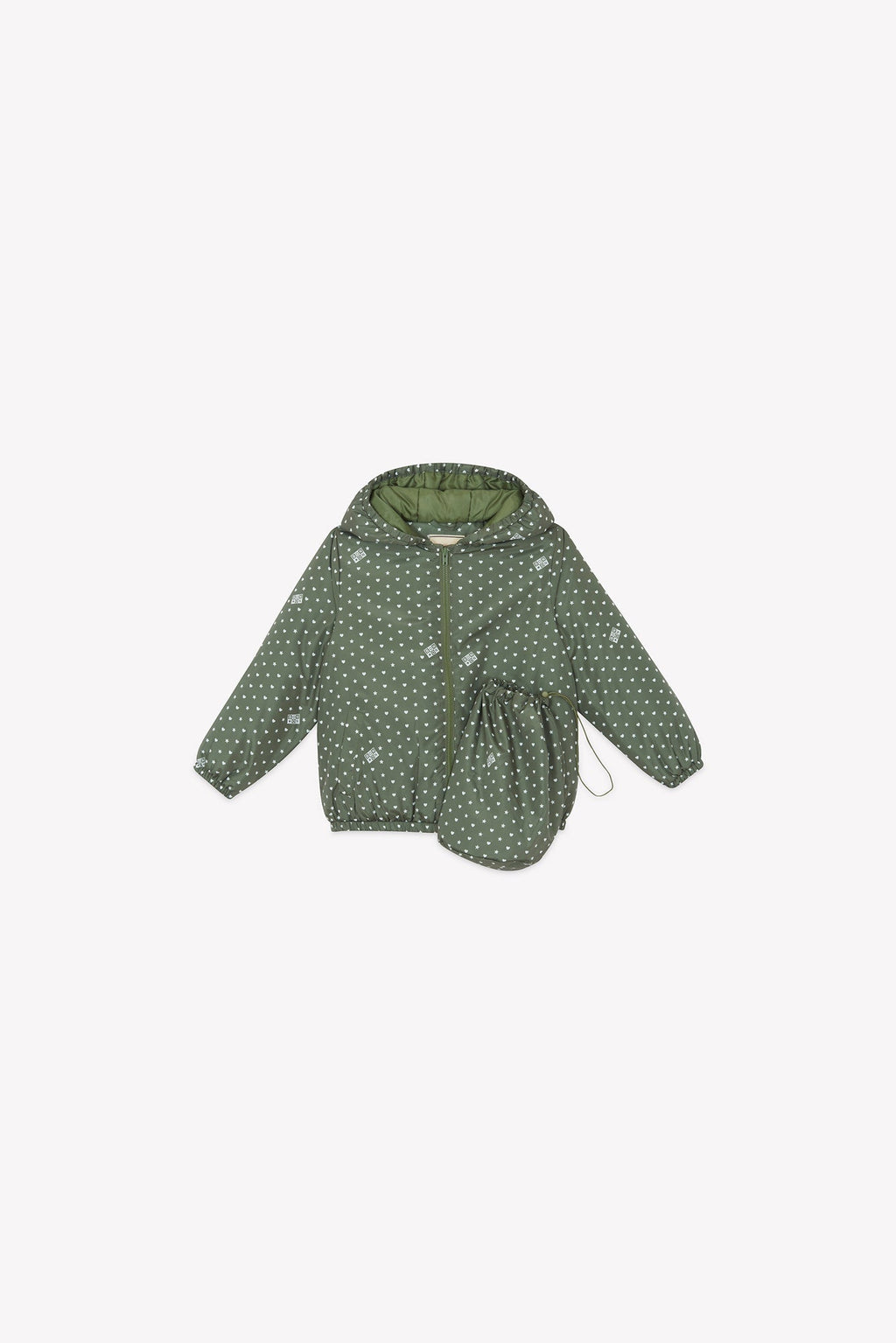 Veste - Flotte Vert Imprimé Étoiles
