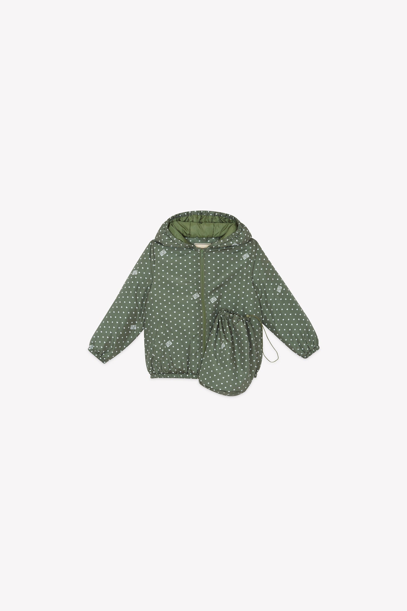 Veste - Flotte Vert Imprimé Étoiles