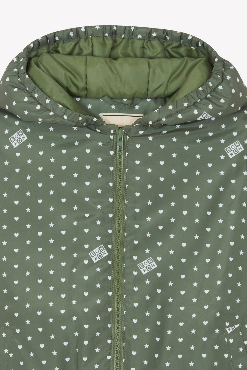 Veste - Flotte Vert Imprimé Étoiles