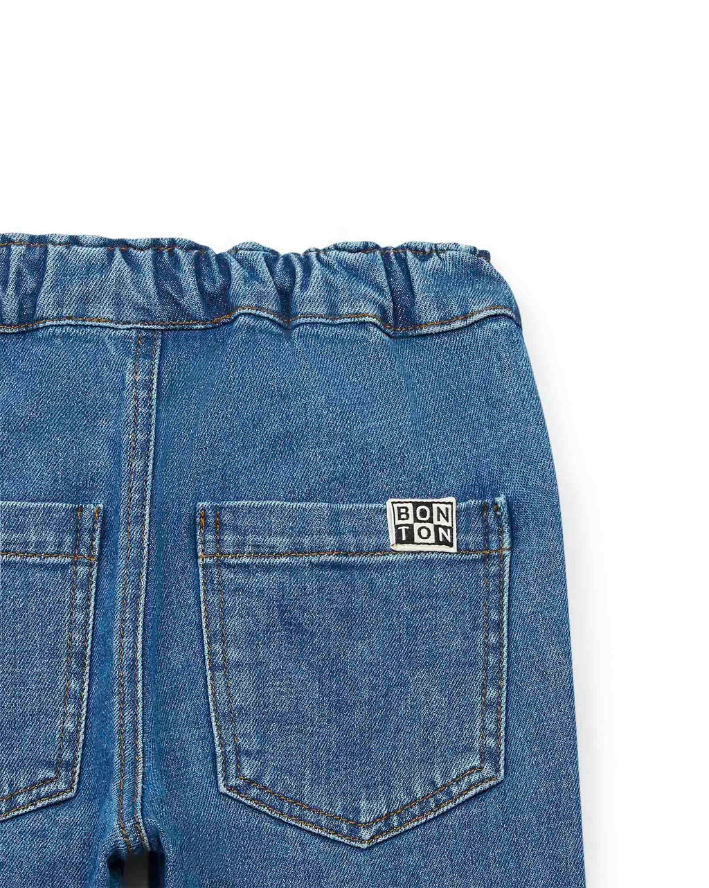 Pantalon - Fracas Bleu En Denim Stretch