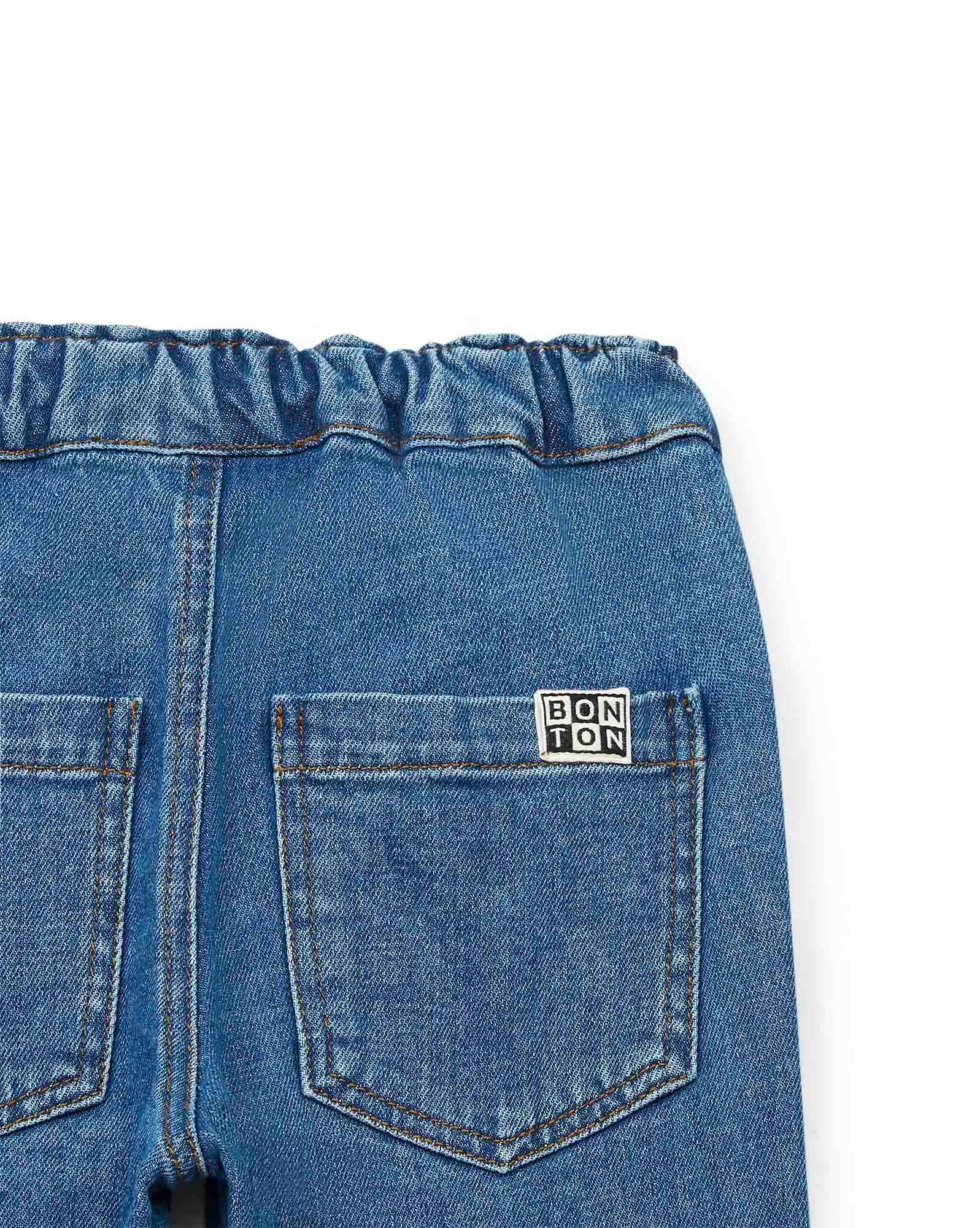 Pantalon - Fracas Bleu En Denim Stretch