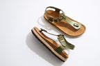 Tongs Leon Moss Green - Femme
