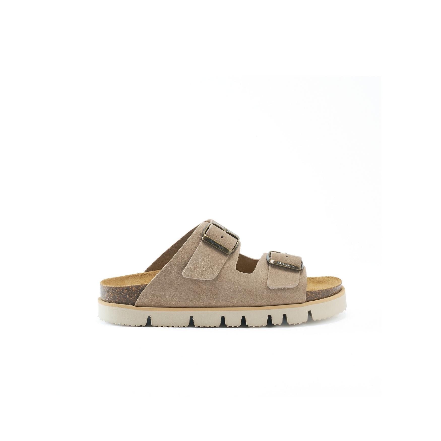 Sandales Ana Suede Taupe - Femme