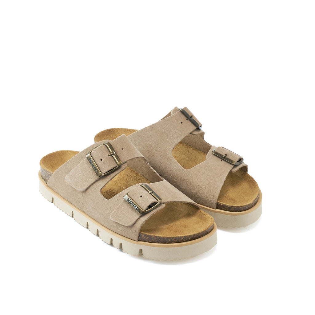 Sandales Ana Suede Taupe - Femme