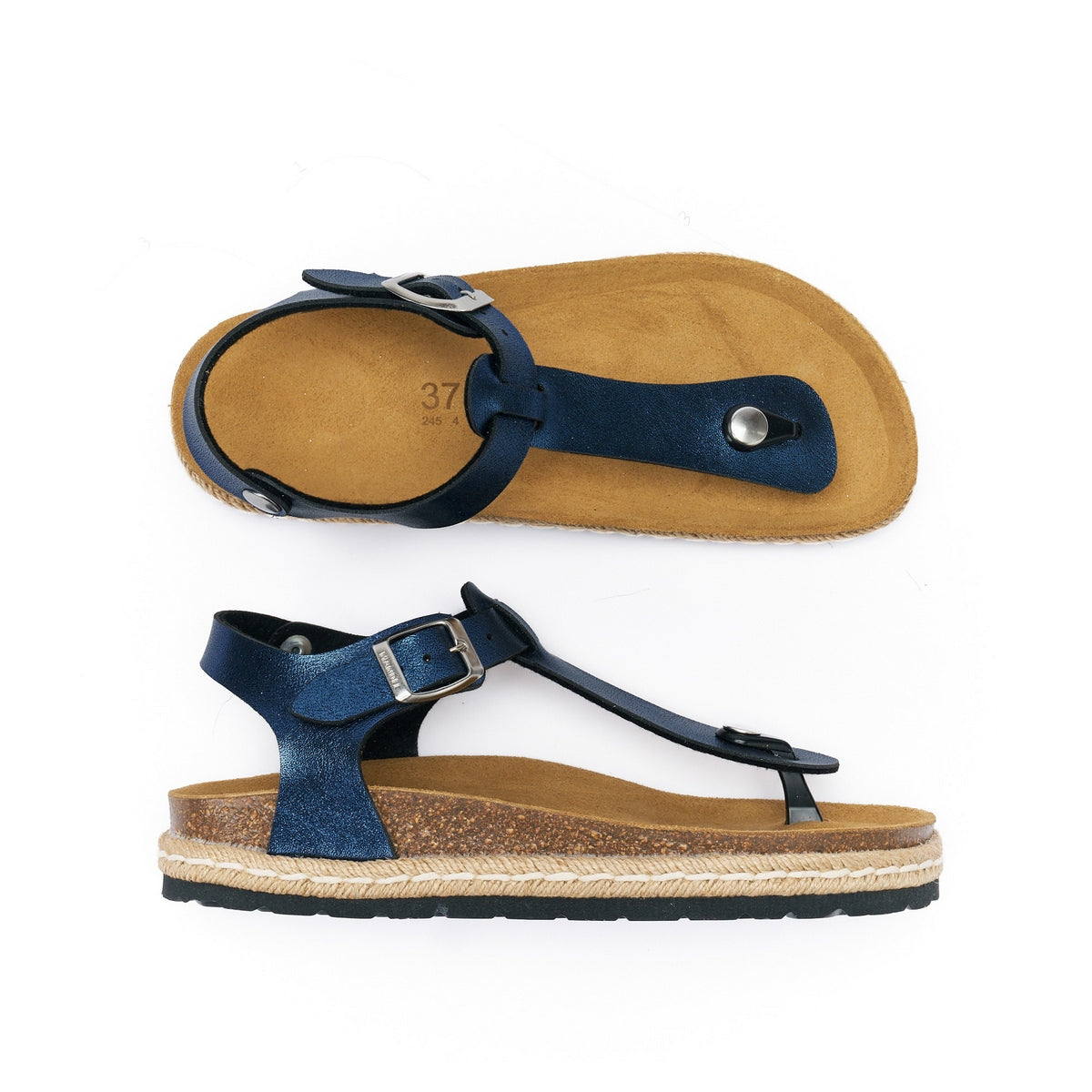 Tongs Leon - Navy - Femme