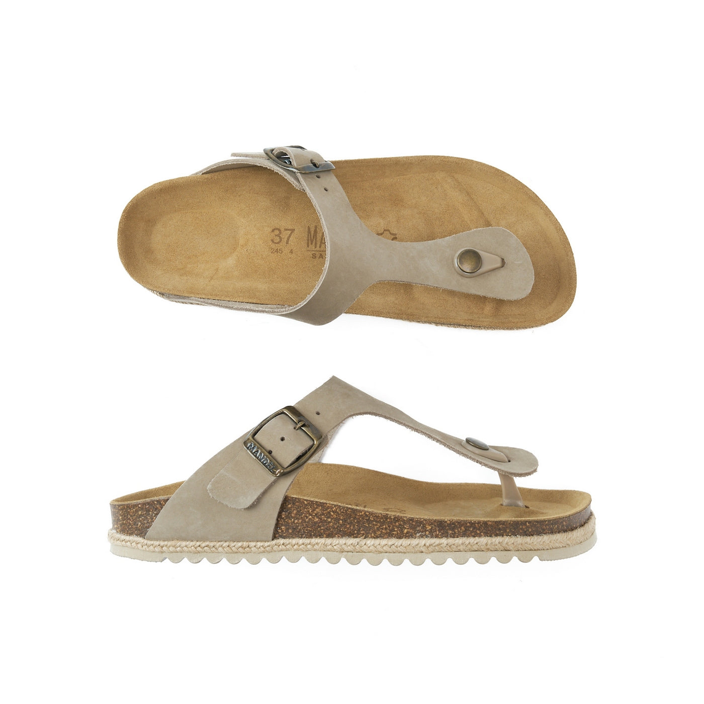 Tongs Blanca - Taupe - Femme