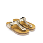 Tongs Blanca Big Buckle Champagne - Femme