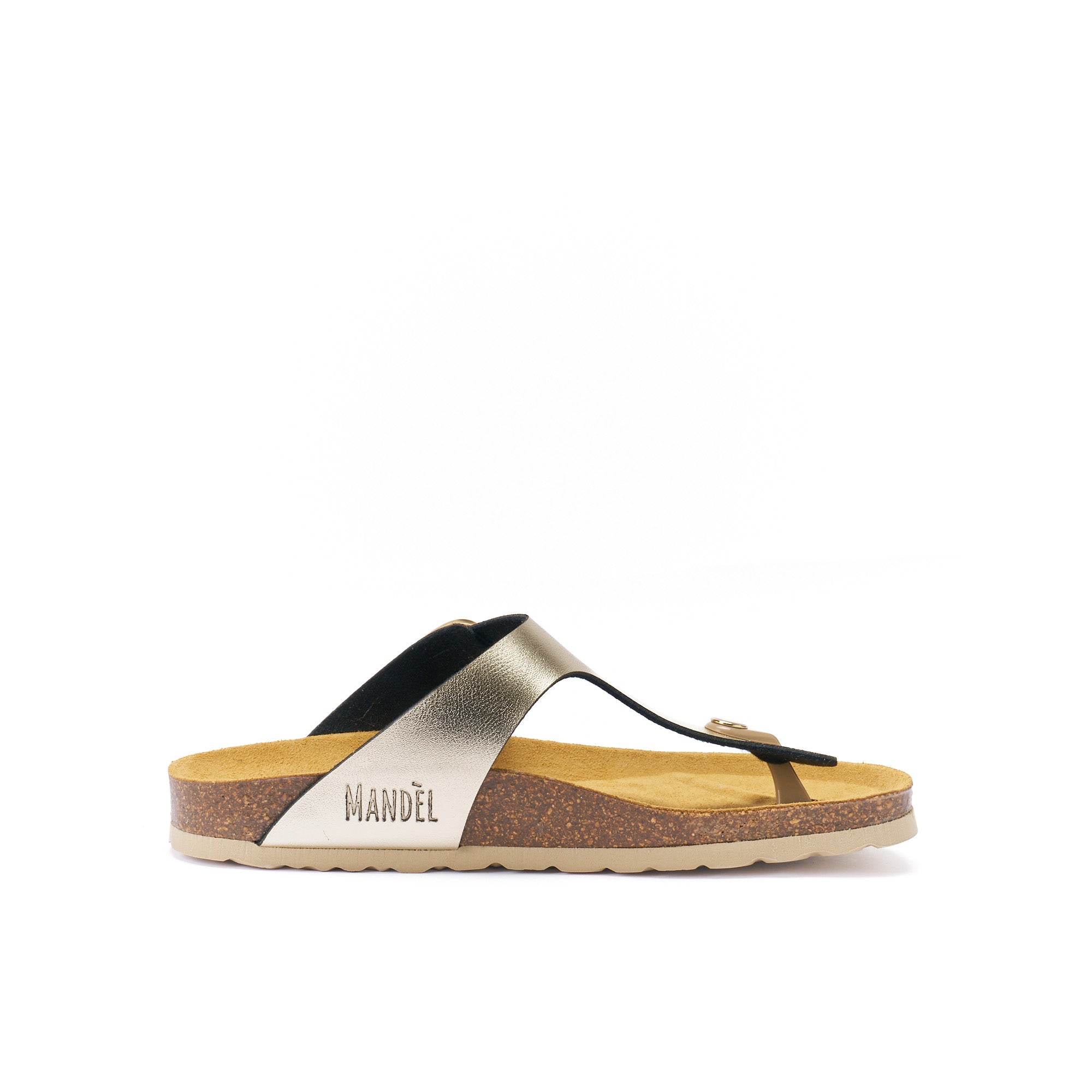 Tongs Blanca Big Buckle Champagne - Femme