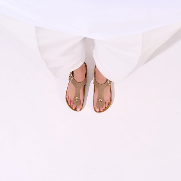 Tongs Blanca - Taupe - Femme