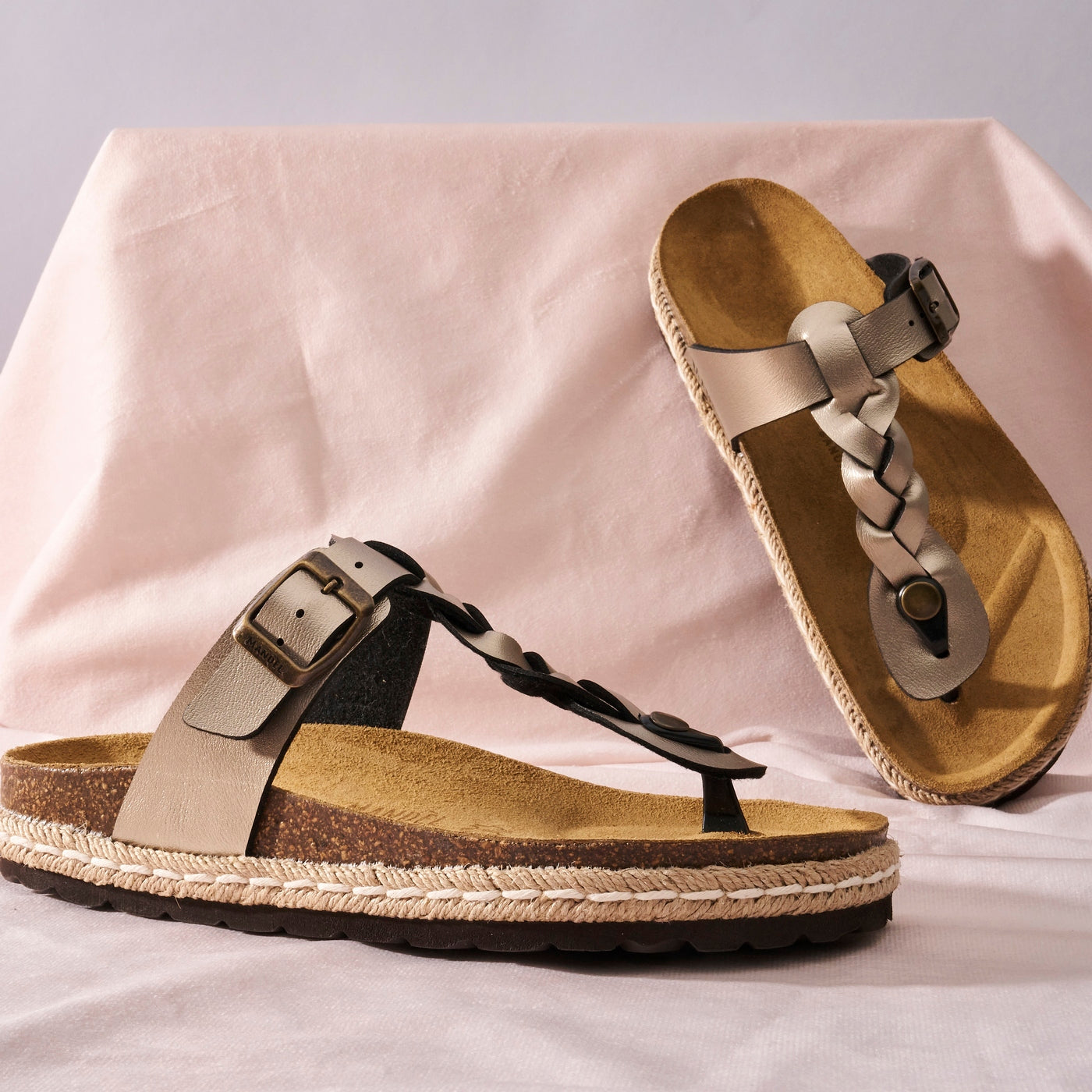 Tongs Luna - Bronze - Femme