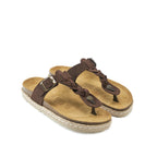 Tongs Luna - Dark Brown - Femme