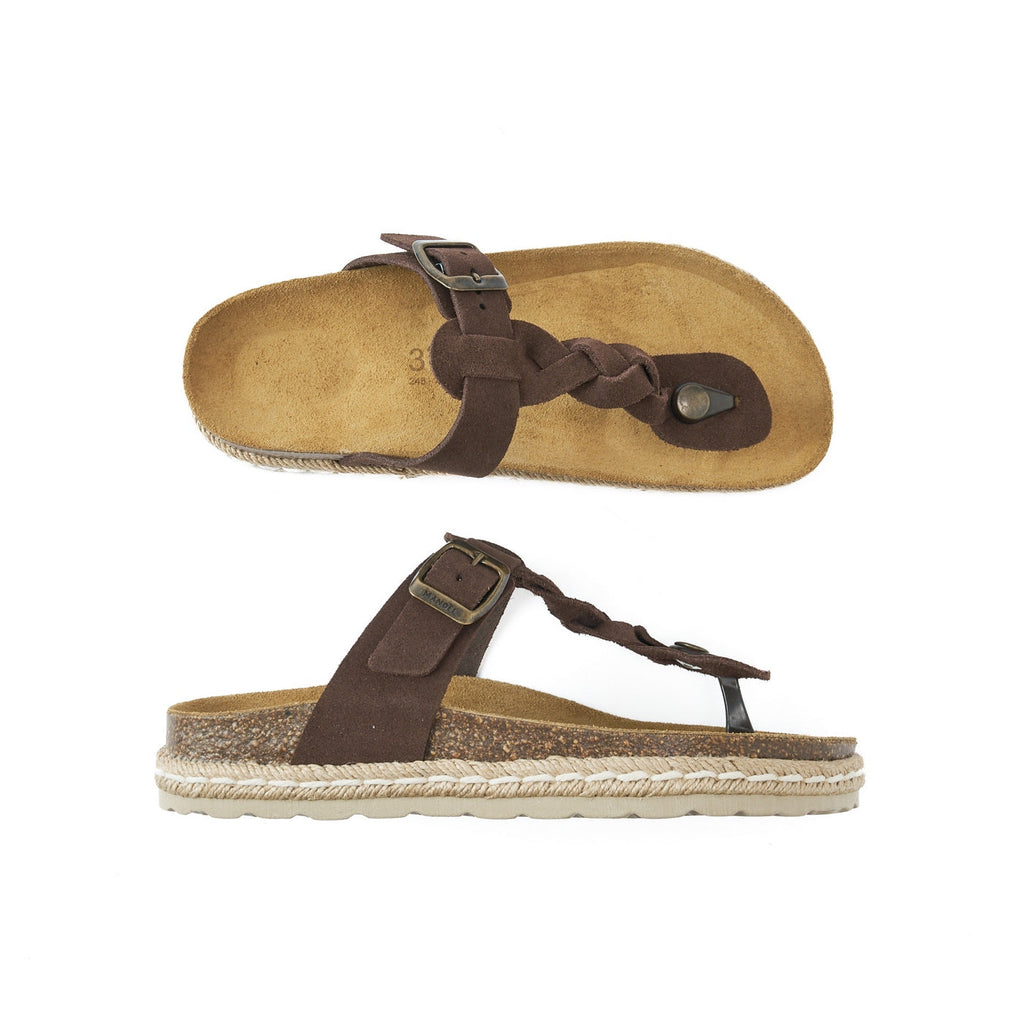 Tongs Luna - Dark Brown - Femme