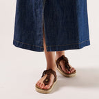 Tongs Luna - Dark Brown - Femme