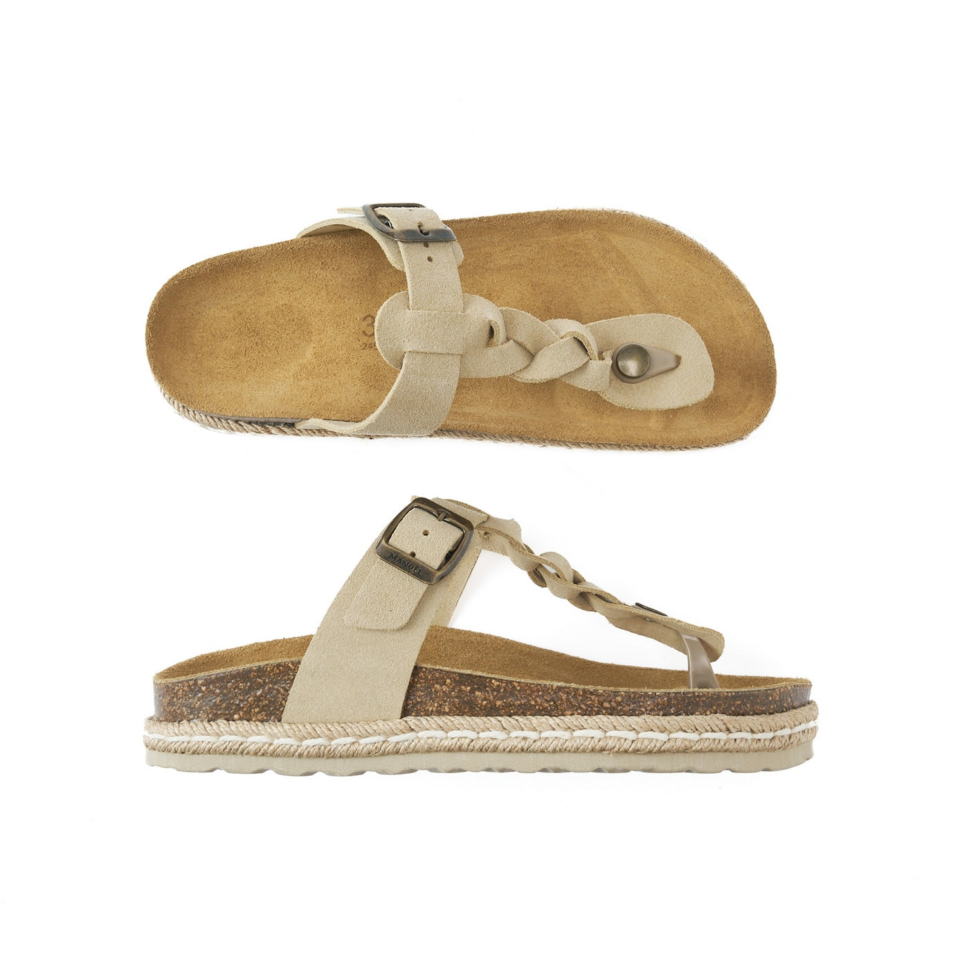 Tongs Luna - Beige - Femme
