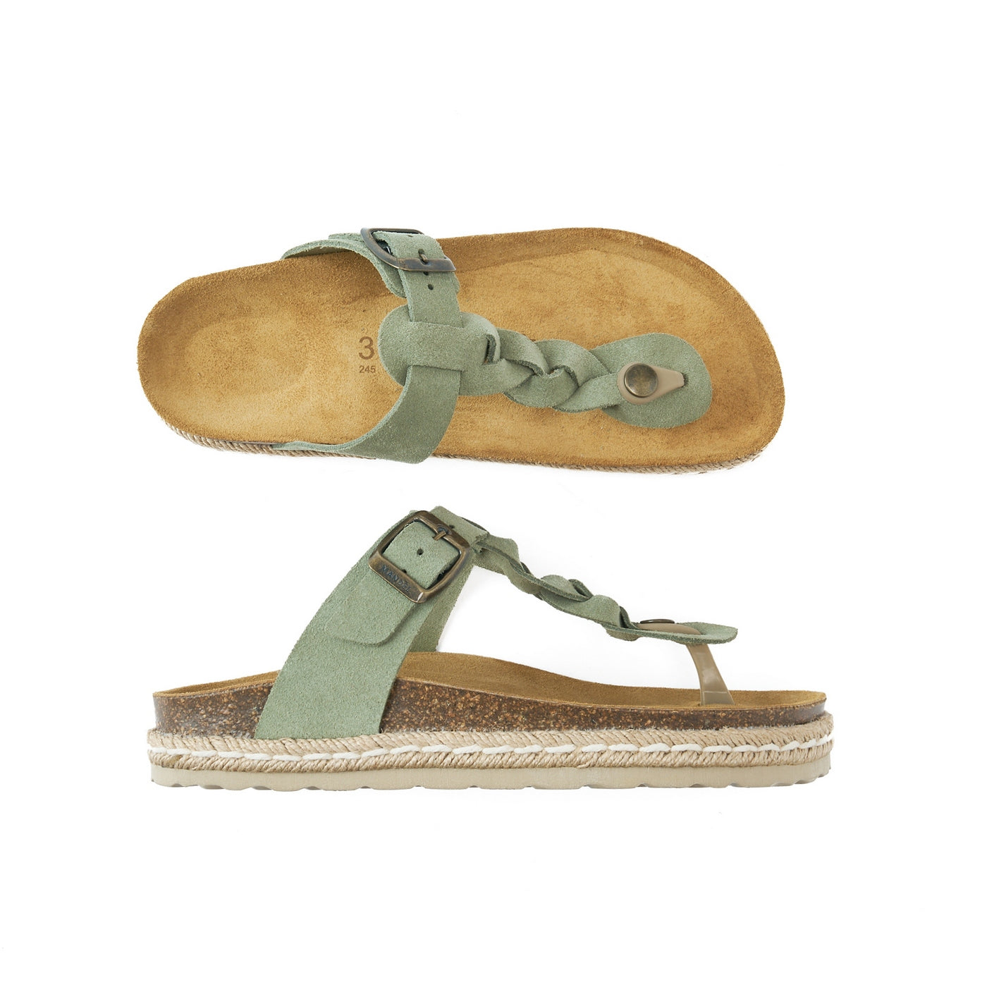 Tongs Luna - Green - Femme