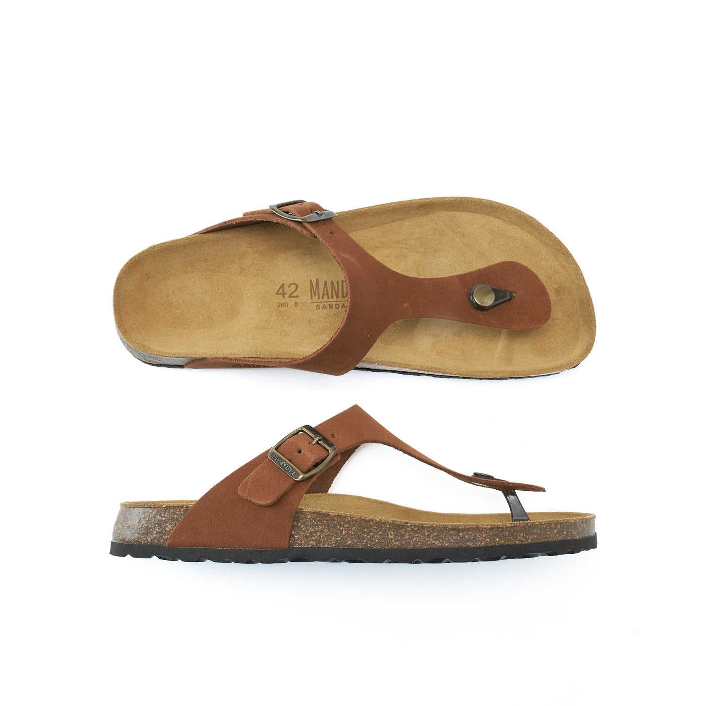 Tongs David Suede Chestnuts - Homme