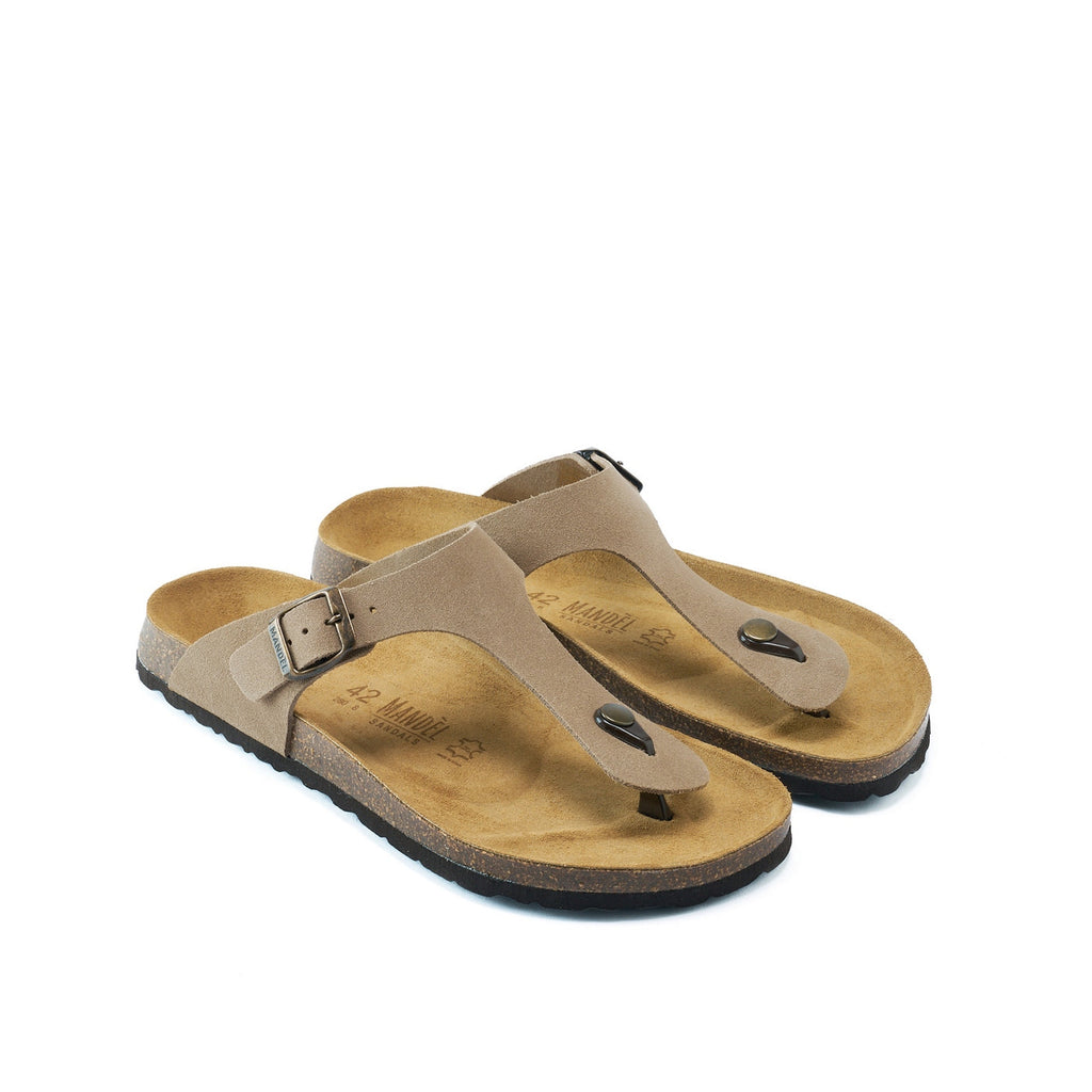 Tongs David - Taupe - Homme