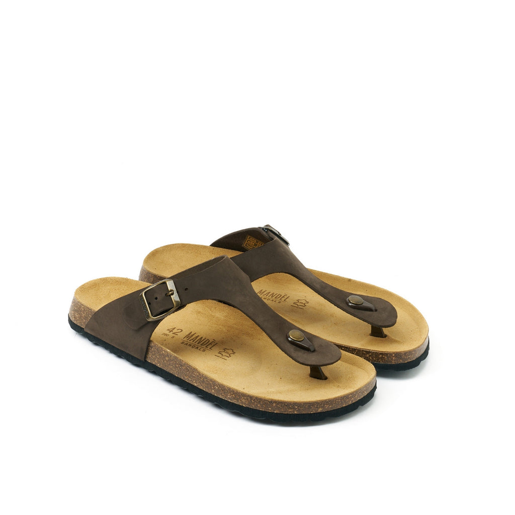 Tongs David - Dark Brown - Homme