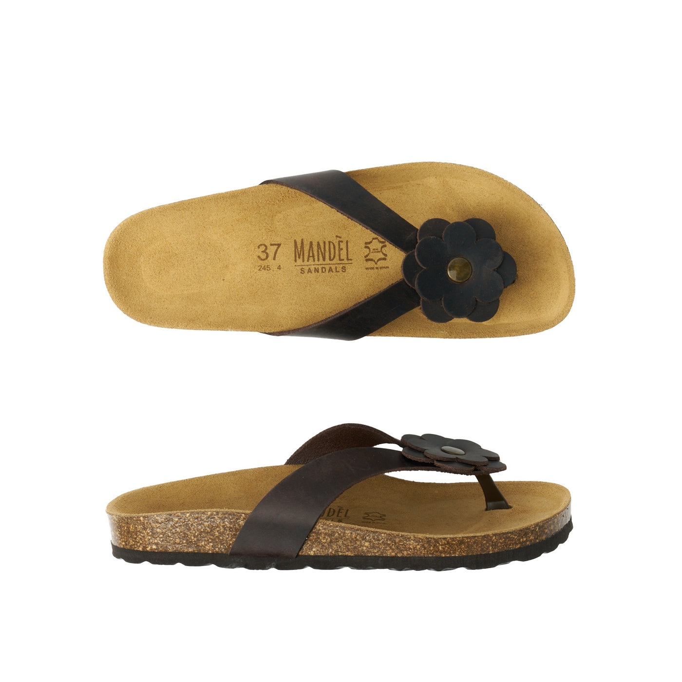 Tongs Lene - Dark Brown - Femme