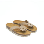 Tongs Lene - Taupe - Femme