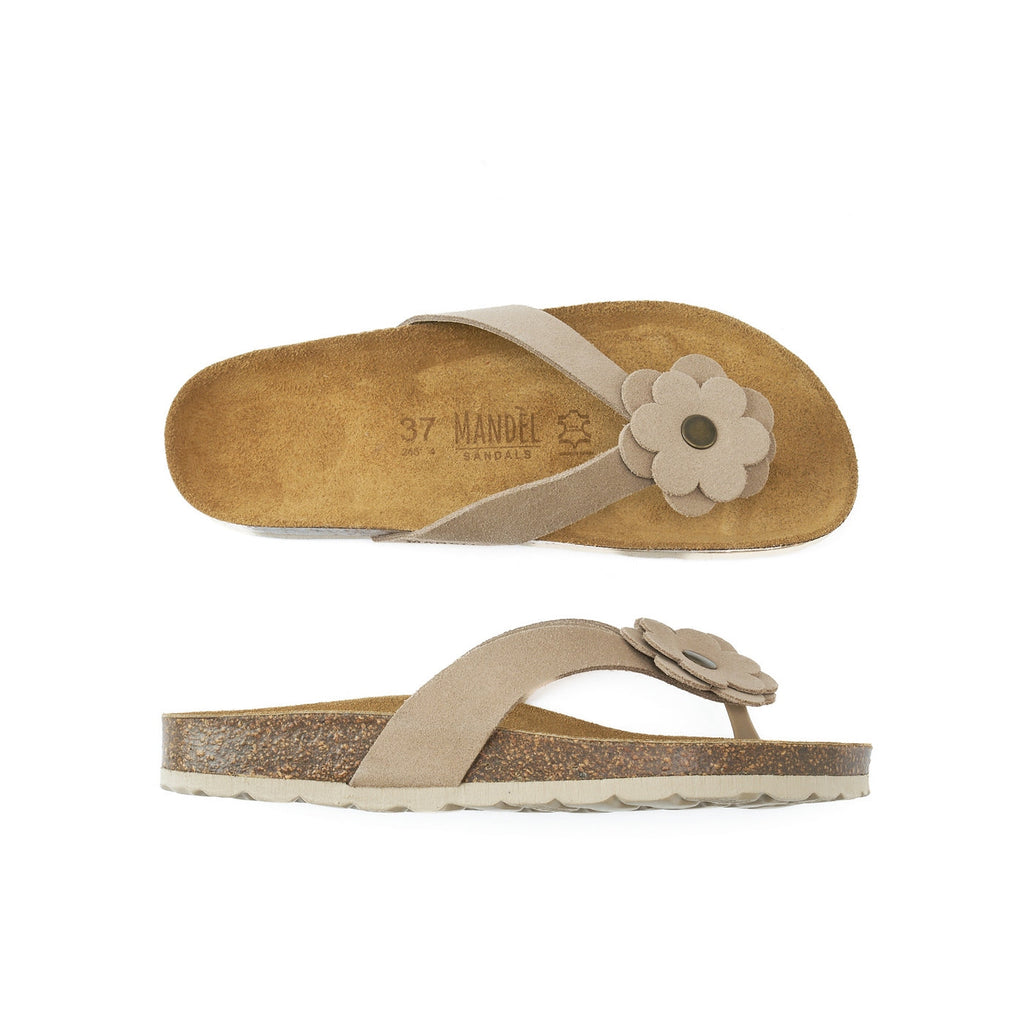 Tongs Lene - Taupe - Femme