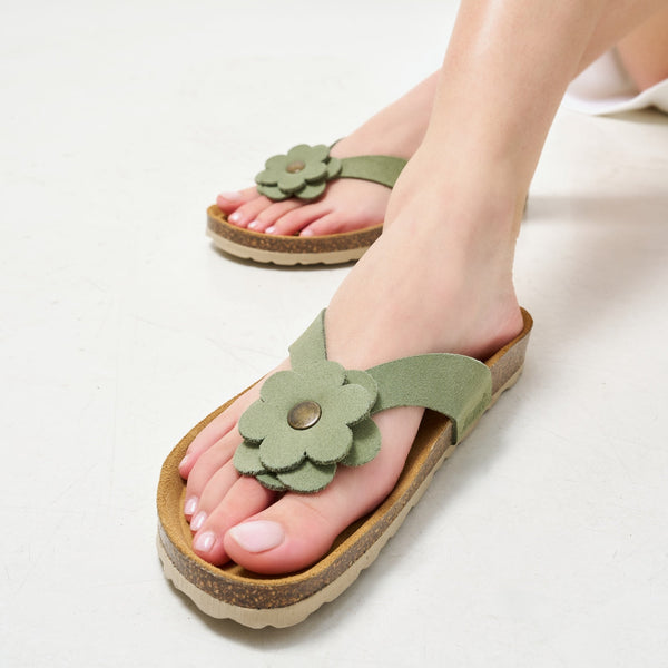 Tongs Lene - Green - Femme
