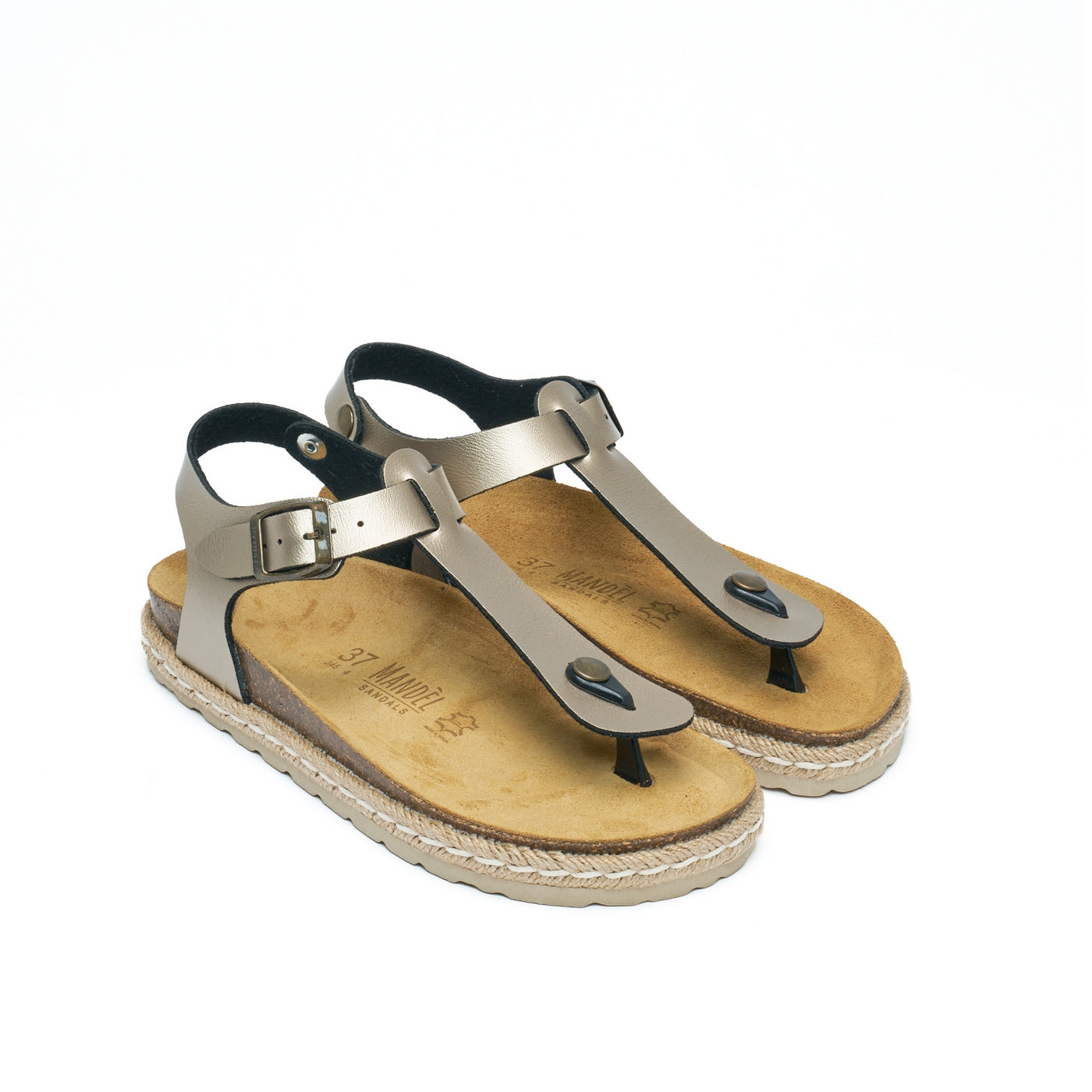 Tongs Leon - Bronze - Femme