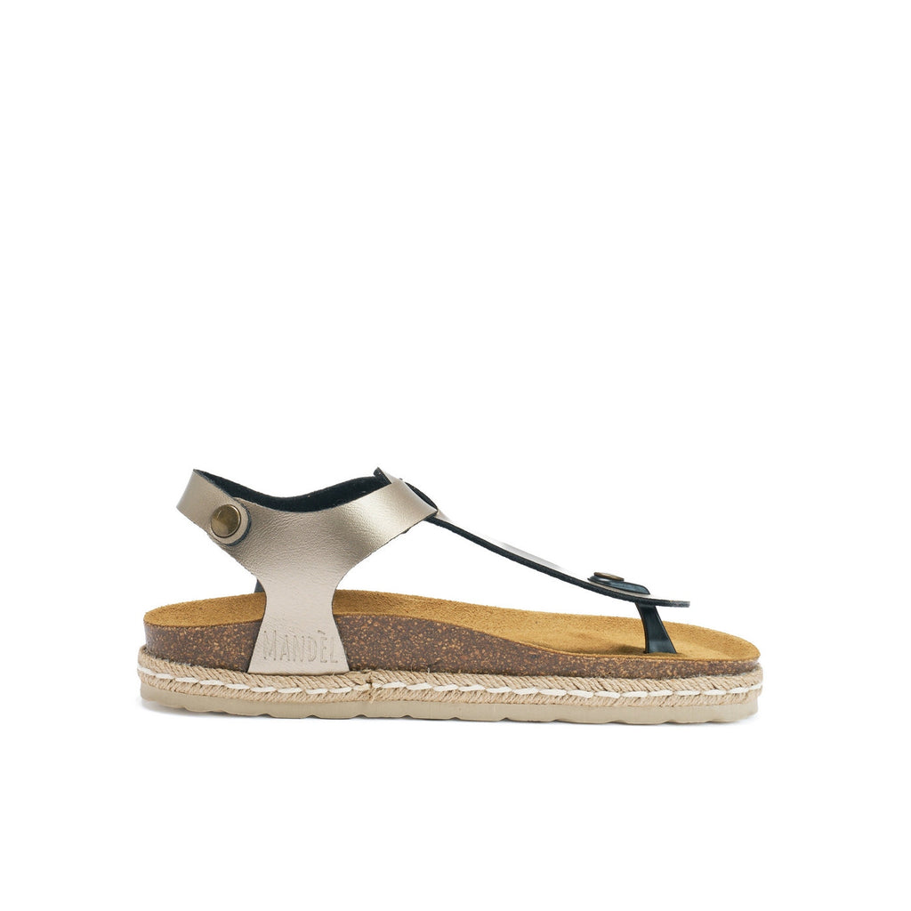 Tongs Leon - Bronze - Femme