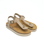 Tongs Leon - Taupe - Femme
