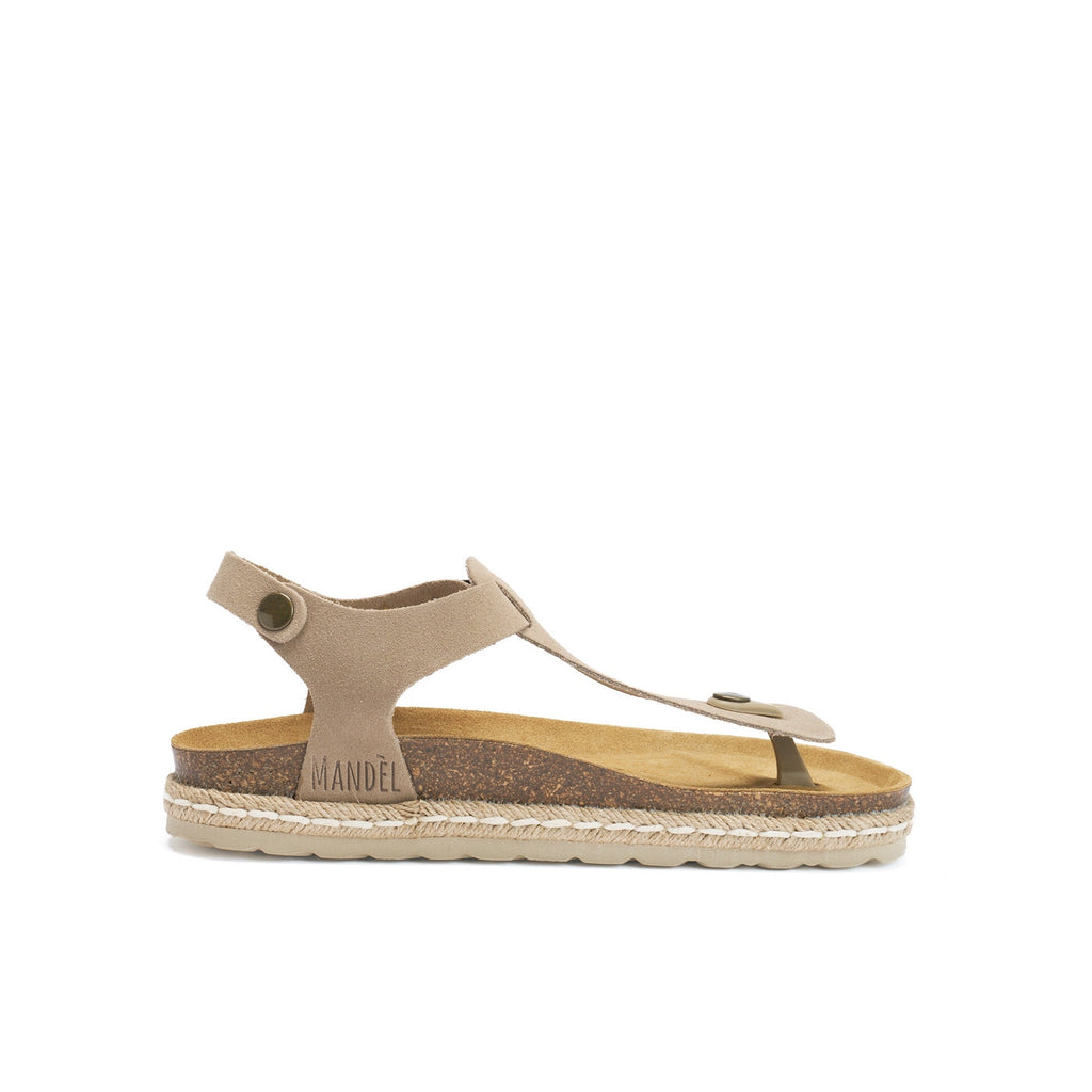 Tongs Leon - Taupe - Femme