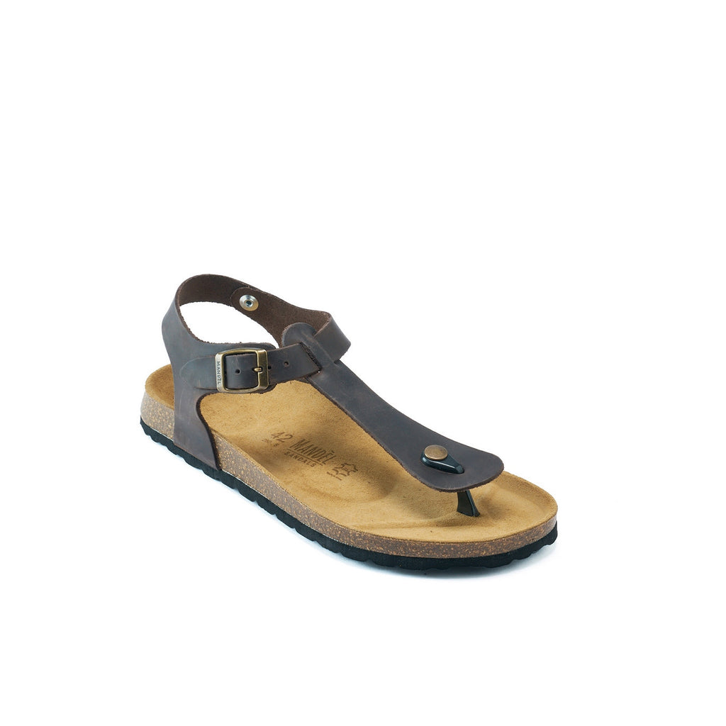 Tongs Leon - Dark Brown - Homme