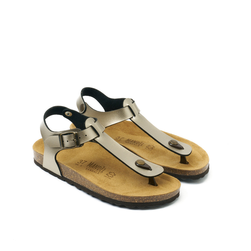 Tongs Leon - Bronze - Femme