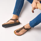 Tongs Leon - Dark Brown - Homme