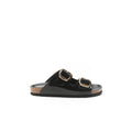 Sandales Alberto Big Buckle Patent Black - Femme