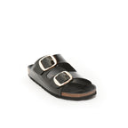 Sandales Alberto Big Buckle Patent Black - Femme