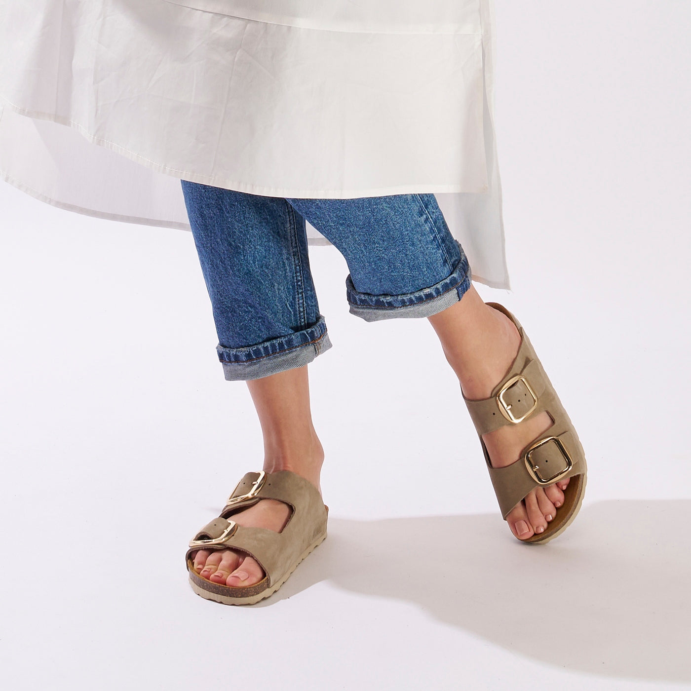 Sandales Alberto - Taupe - Femme